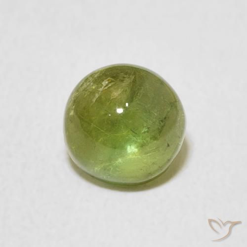 1.24ct Natural Luz verde Turmalina, Redondo, Transparente