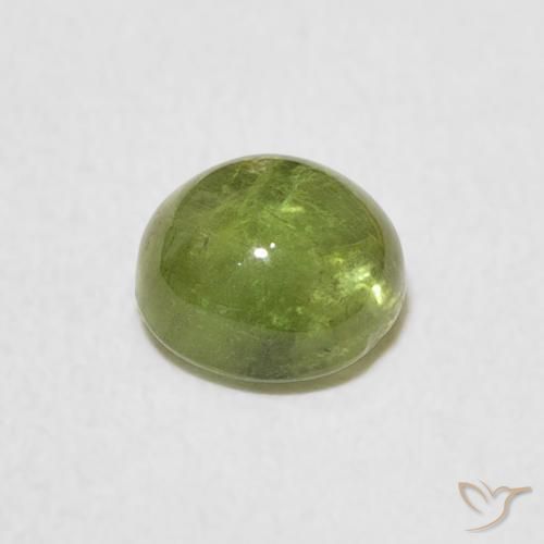 Turmalina Luz verde Natural 1.24ct, Redondo, Transparente