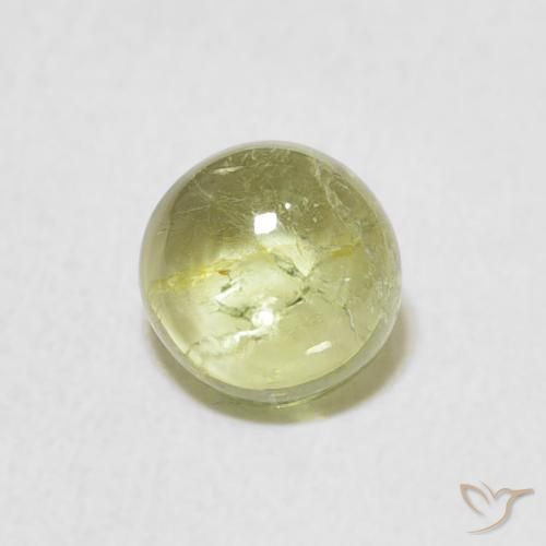 1.24ct Natural Luz verde Turmalina, Redondo, Transparente