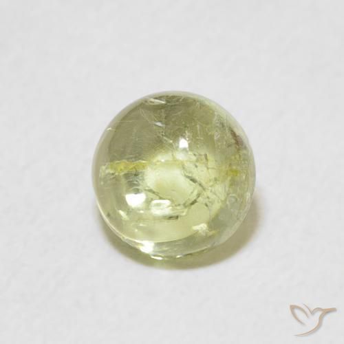 Turmalina Luz verde Natural 1.24ct, Redondo, Transparente