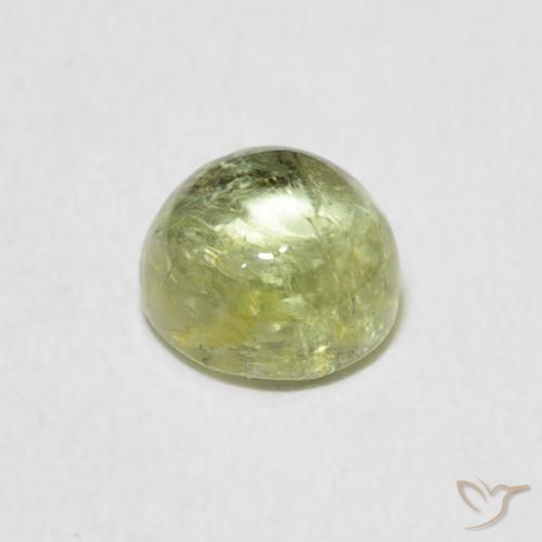 Turmalina Luz verde Natural 1.24ct, Redondo, Transparente