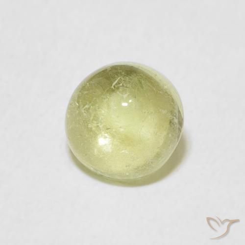 Turmalina Luz verde Natural 1.06ct, Redondo, Transparente