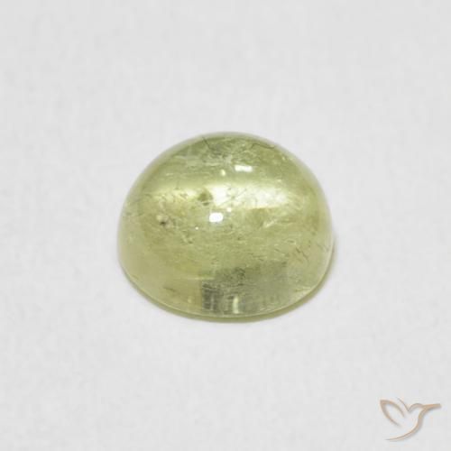 Turmalina Luz verde Natural 1.06ct, Redondo, Transparente