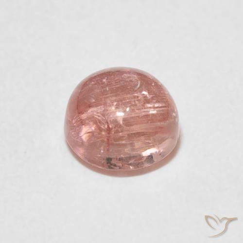 Turmalina Rosa Terroso Natural 1.29ct, Redondo, Transparente