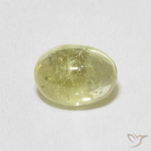 1.36ct Natural Luz amarela Turmalina, oval, Transparente