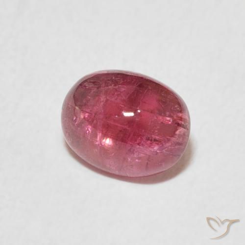 Turmalina Carmesim Profundo Natural 1.29ct, oval, Transparente