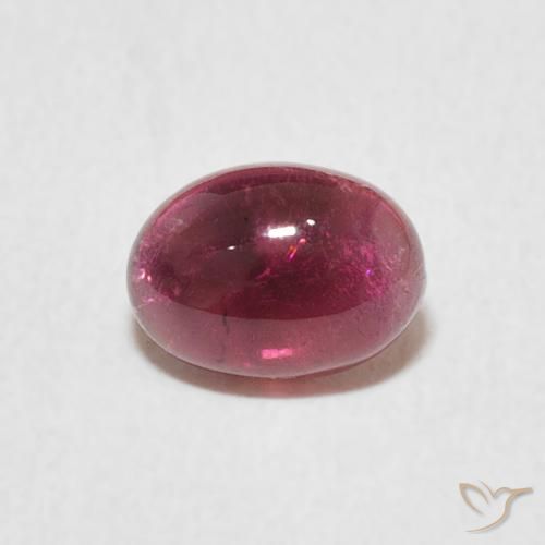 0.76ct Natural Magenta Profundo Turmalina, oval, Transparente