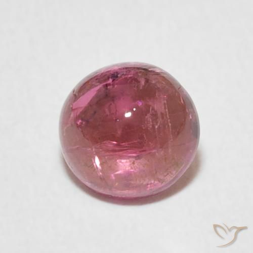 1.18ct Natural Rosa choque profundo Turmalina, Redondo, Transparente
