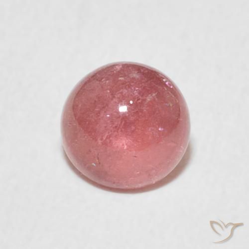 Turmalina Rosa Laranja Profundo Natural 0.94ct, Redondo, Transparente