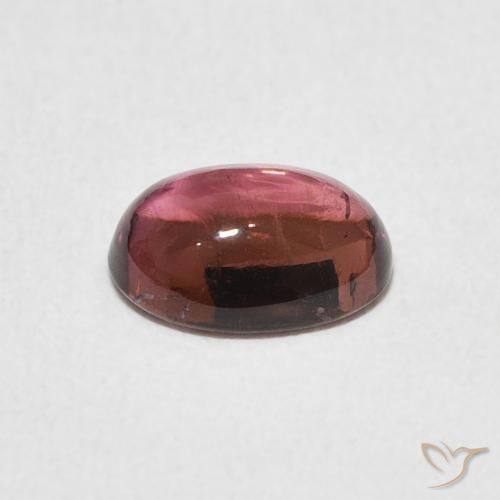 Turmalina Rosa escuro Natural 1.12ct, oval, Transparente