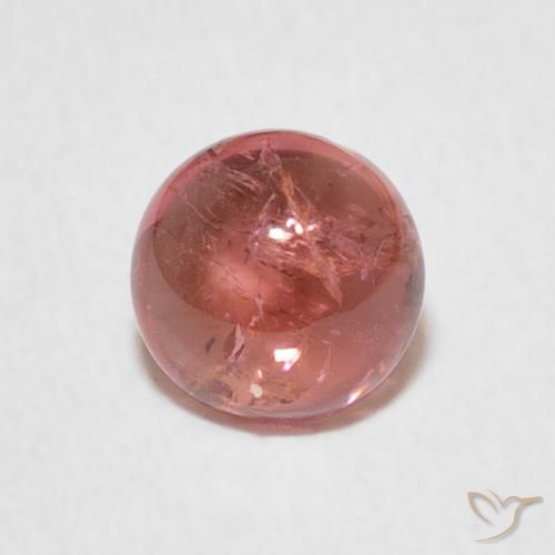 0.93ct Natural Framboesa Rosa Turmalina, Redondo, Transparente