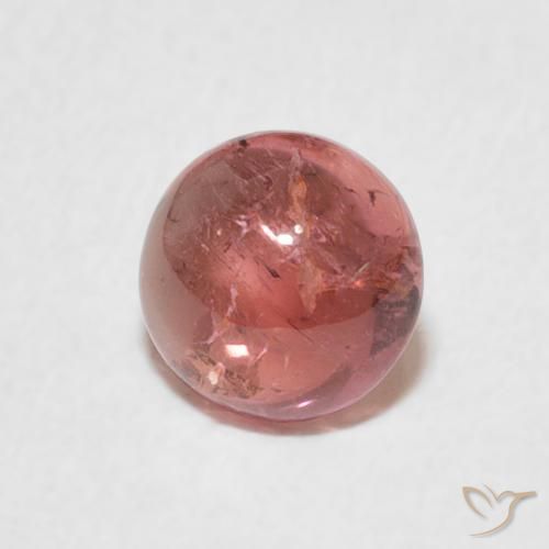 Turmalina Framboesa Rosa Natural 0.93ct, Redondo, Transparente
