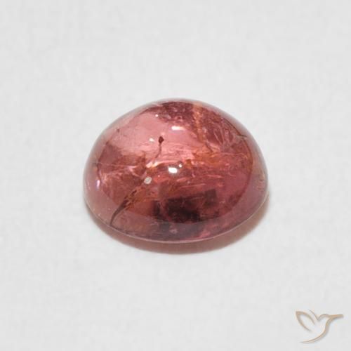 Turmalina Framboesa Rosa Natural 0.93ct, Redondo, Transparente