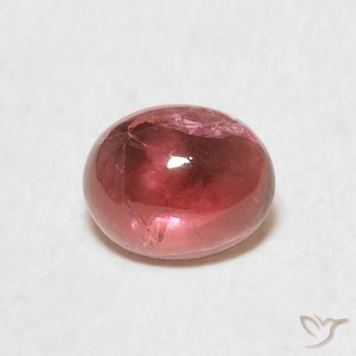 0.92ct Natural rosa médio Turmalina, oval, Transparente