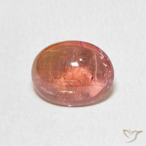 1.90ct Natural Rosa Alaranjado Turmalina, oval, Transparente