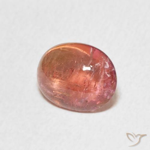 Turmalina Rosa Alaranjado Natural 1.90ct, oval, Transparente