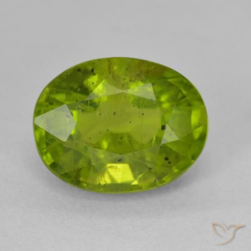 6.78ct Natural verde vivo Turmalina, oval, VS