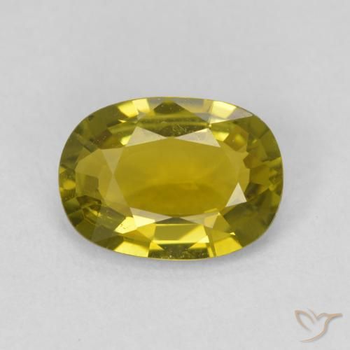 1.80ct Natural Verde amarelado Turmalina, Almofada, VVS-VS