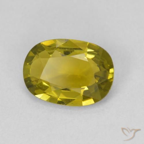 Turmalina Verde amarelado Natural 1.80ct, Almofada, VVS-VS