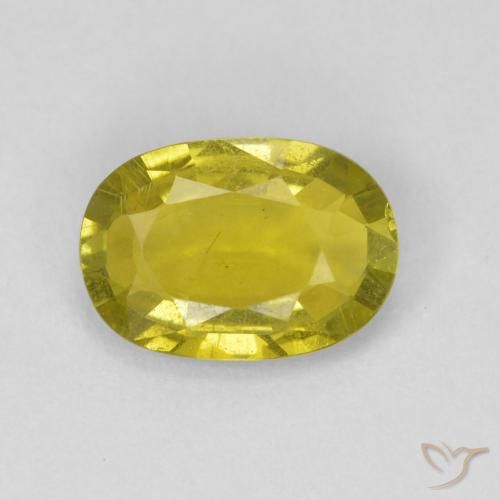 2.06ct Natural amarelo médio Turmalina, Almofada, VS