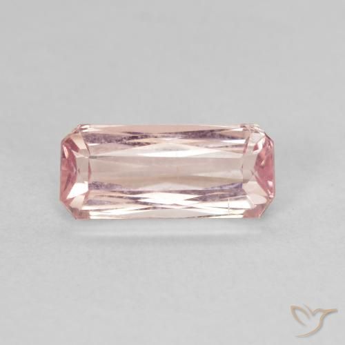 1.88ct Natural rosa médio Turmalina, Corte Esmeralda, VVS-VS