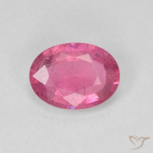 1.48ct Natural Rosa quente Turmalina, oval, VS