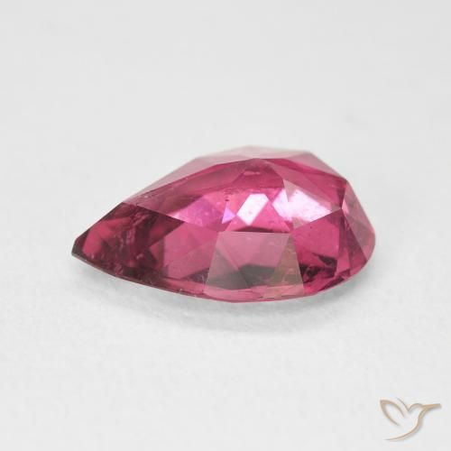Turmalina Rosa escuro Natural 3.02ct, Formato de pêra, VS