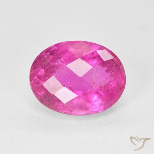 3.20ct Natural Rosa quente Turmalina, oval, VS