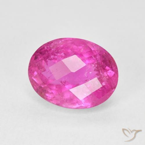 Turmalina Rosa quente Natural 3.20ct, oval, VS