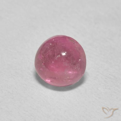 Turmalina Luz rosa Natural 0.75ct, Redondo, Transparente