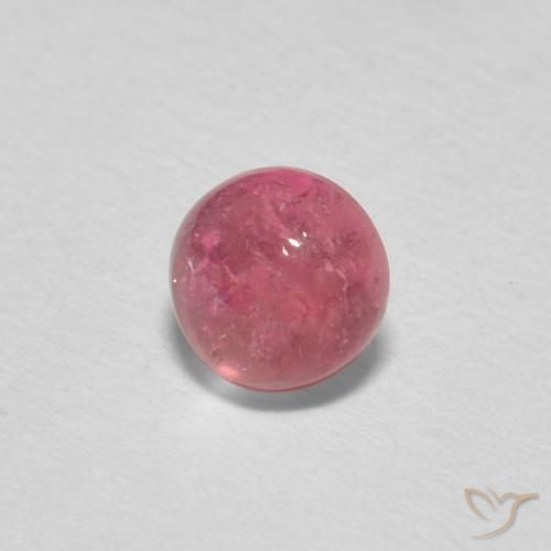 Turmalina Luz rosa Natural 0.62ct, Redondo, Transparente