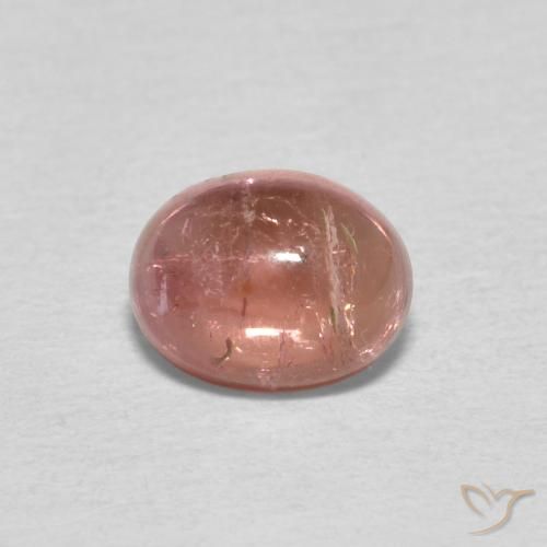 0.83ct Natural rosa médio Turmalina, oval, Transparente