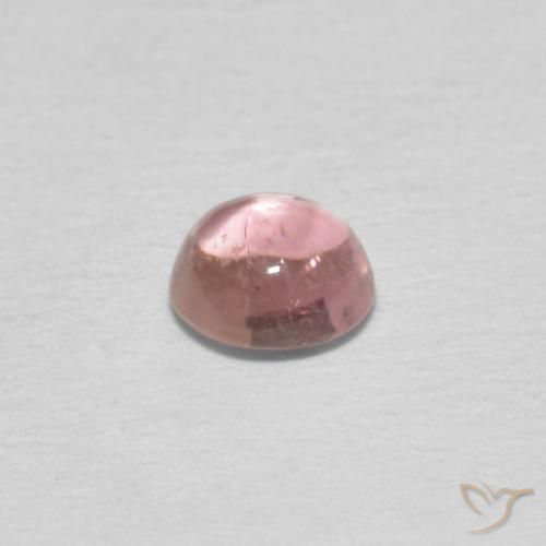 Turmalina rosa médio Natural 0.47ct, Redondo, Transparente