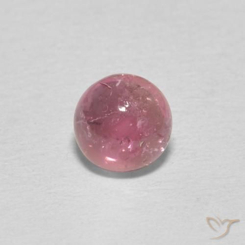 0.51ct Natural Magenta Médio Turmalina, Redondo, Transparente