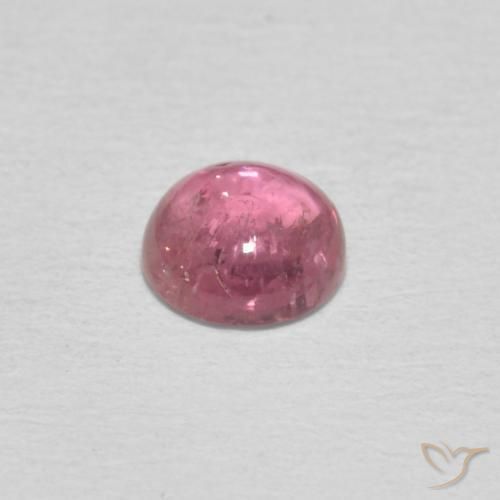 Turmalina Magenta Médio Natural 0.51ct, Redondo, Transparente