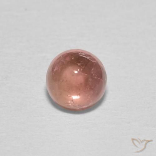 0.54ct Natural rosa médio Turmalina, Redondo, Transparente