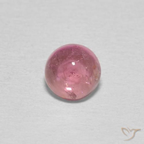 0.51ct Natural Magenta Médio Turmalina, Redondo, Transparente