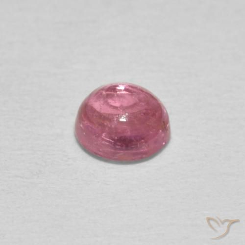 Turmalina Magenta Médio Natural 0.51ct, Redondo, Transparente