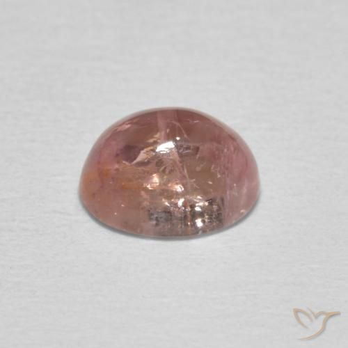 Turmalina Rosa salmão Natural 0.98ct, oval, Transparente