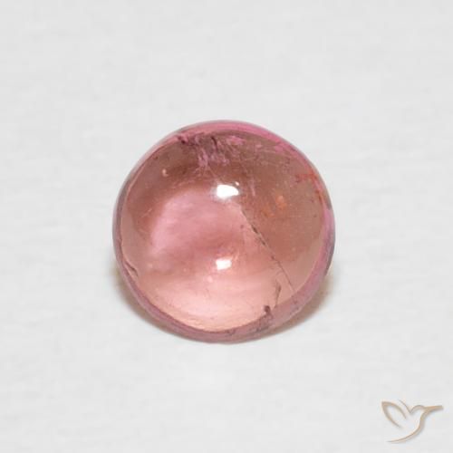 0.41ct Natural Luz rosa Turmalina, Redondo, Transparente