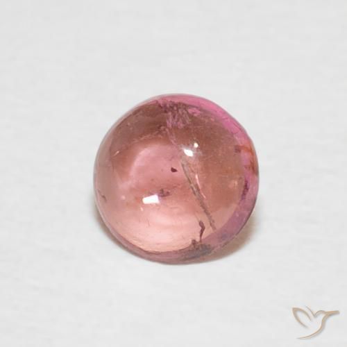 Turmalina Luz rosa Natural 0.41ct, Redondo, Transparente