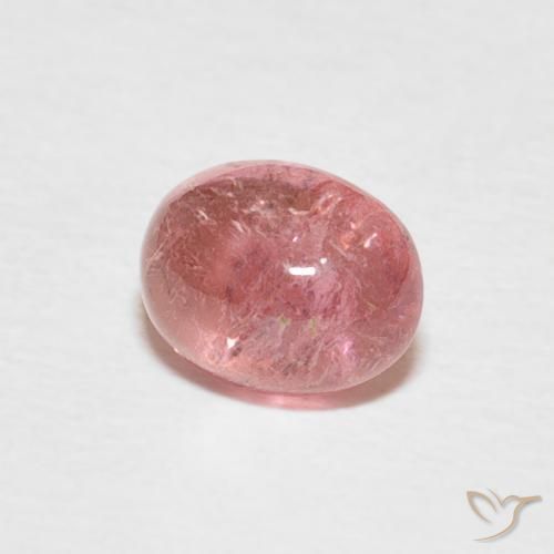 Turmalina Rosa choque claro Natural 0.85ct, oval, Transparente