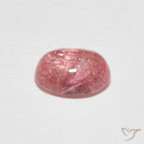 Turmalina Rosa choque claro Natural 0.85ct, oval, Transparente