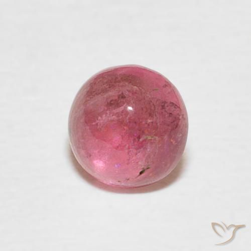 Turmalina rosa médio Natural 0.51ct, Redondo, Transparente