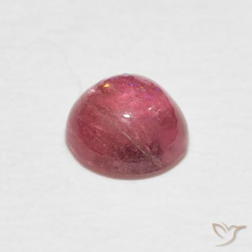 Turmalina rosa médio Natural 0.51ct, Redondo, Transparente