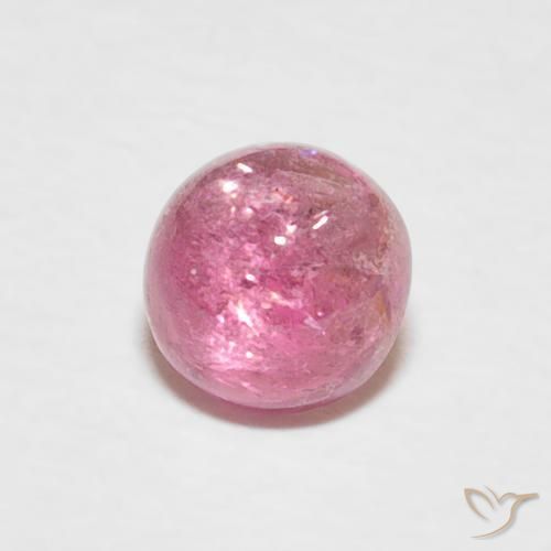 Turmalina rosa médio Natural 0.72ct, Redondo, Transparente