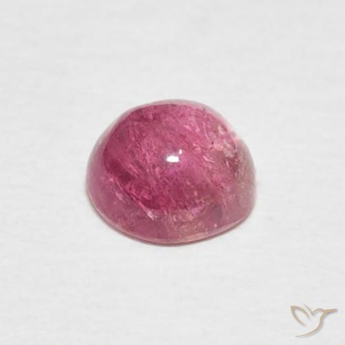 Turmalina rosa médio Natural 0.72ct, Redondo, Transparente