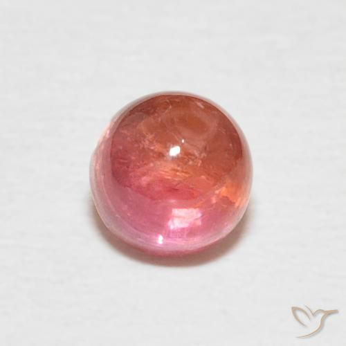 0.73ct Natural Luz rosa Turmalina, Redondo, Transparente