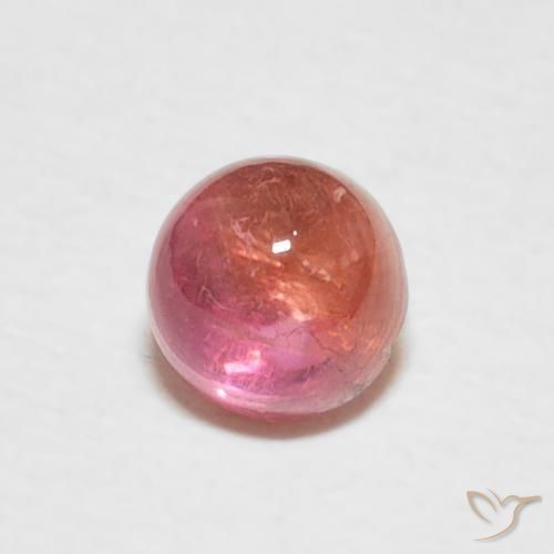 Turmalina Luz rosa Natural 0.73ct, Redondo, Transparente