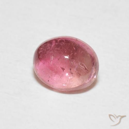 Turmalina Rosa quente Natural 0.70ct, oval, Transparente